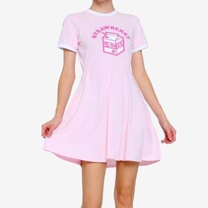 Hot topic strawberry milk skater dress